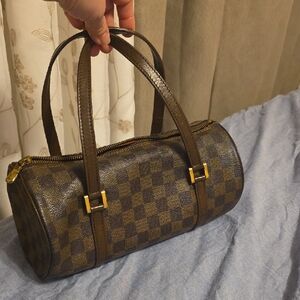 Louis Vuitton Brown Checkered Shoulder Bag
